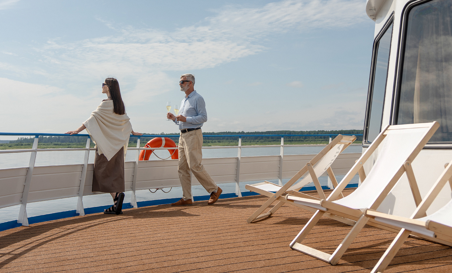 Отдых на палубе