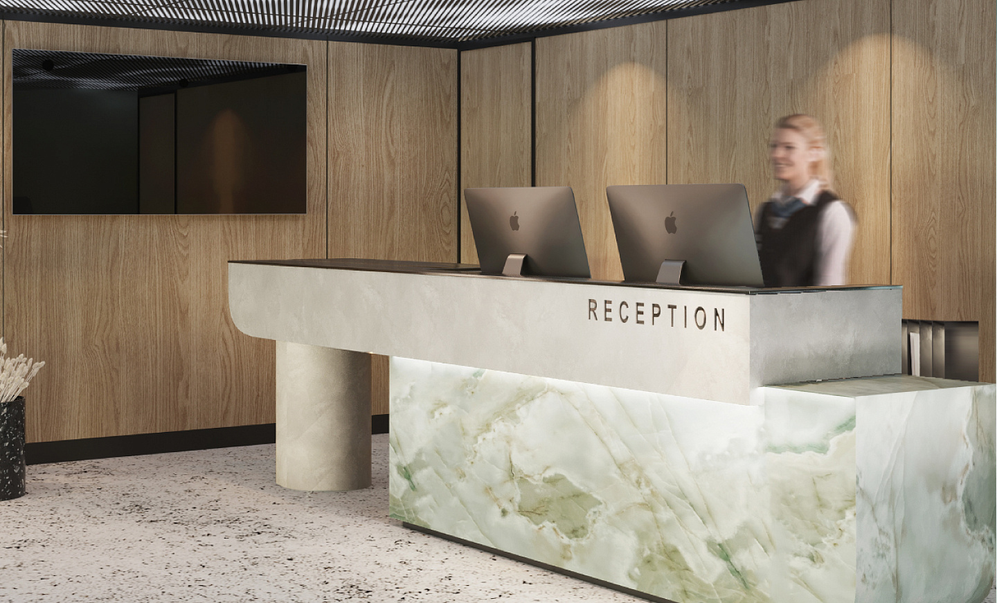 Лобби с зоной ресепшена